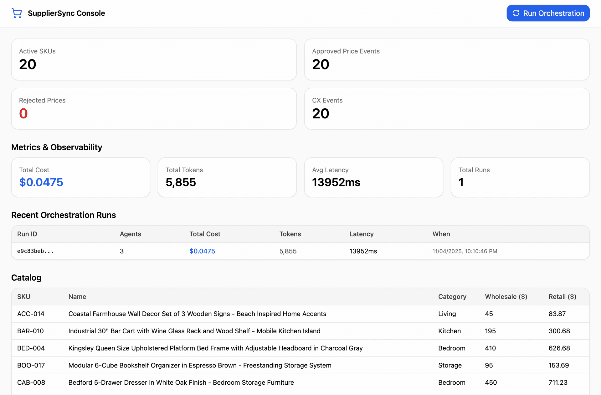 SupplierSync - Multi-Agent AI Orchestrator