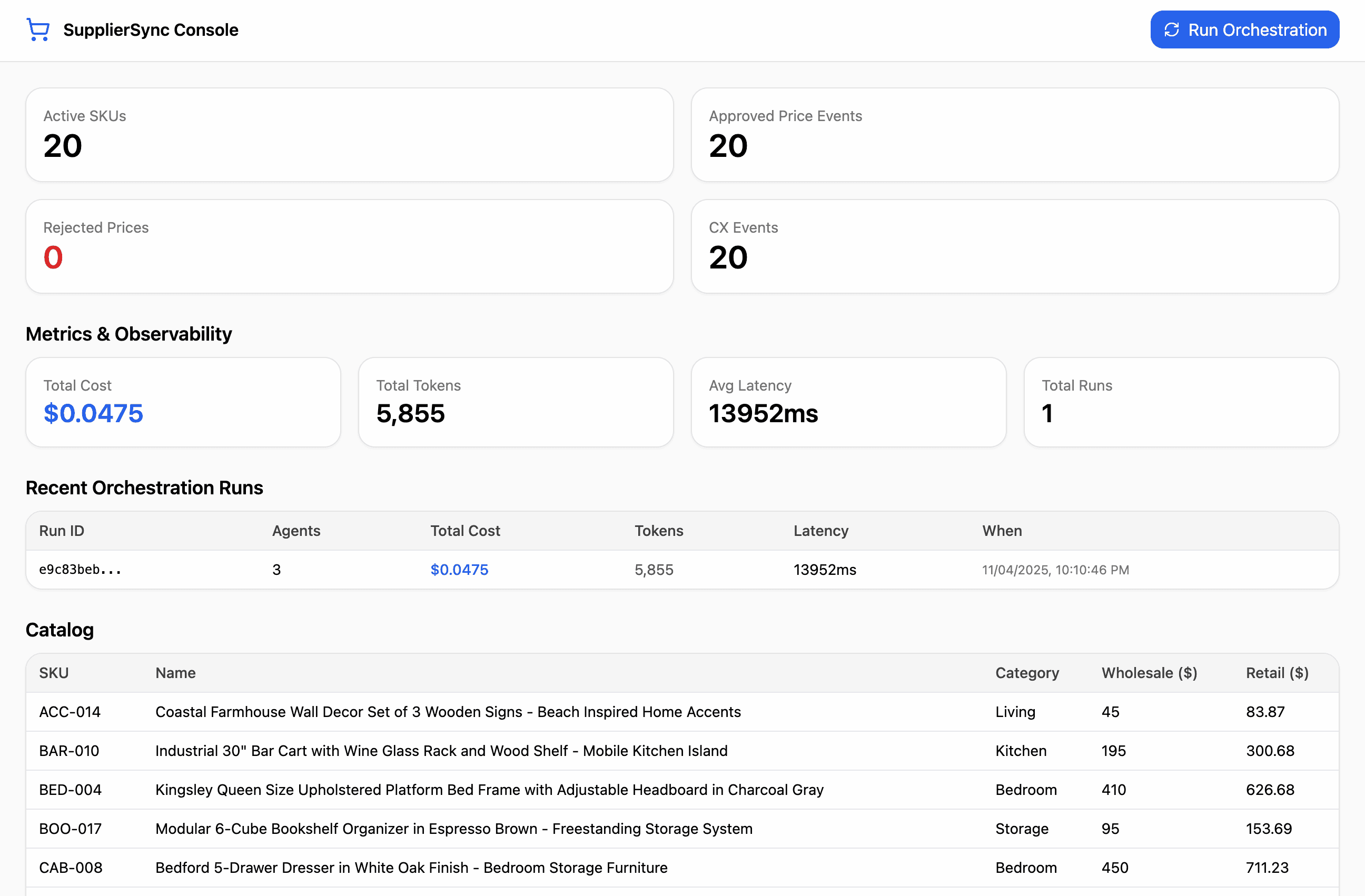 SupplierSync - Multi-Agent AI Orchestrator